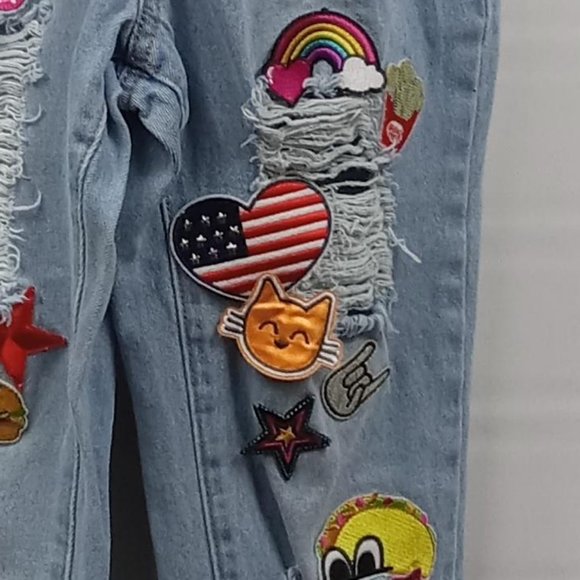 Curtain Call Costumes Novelty Patch Overalls Size CME (Child Medium) - Picture 3 of 14